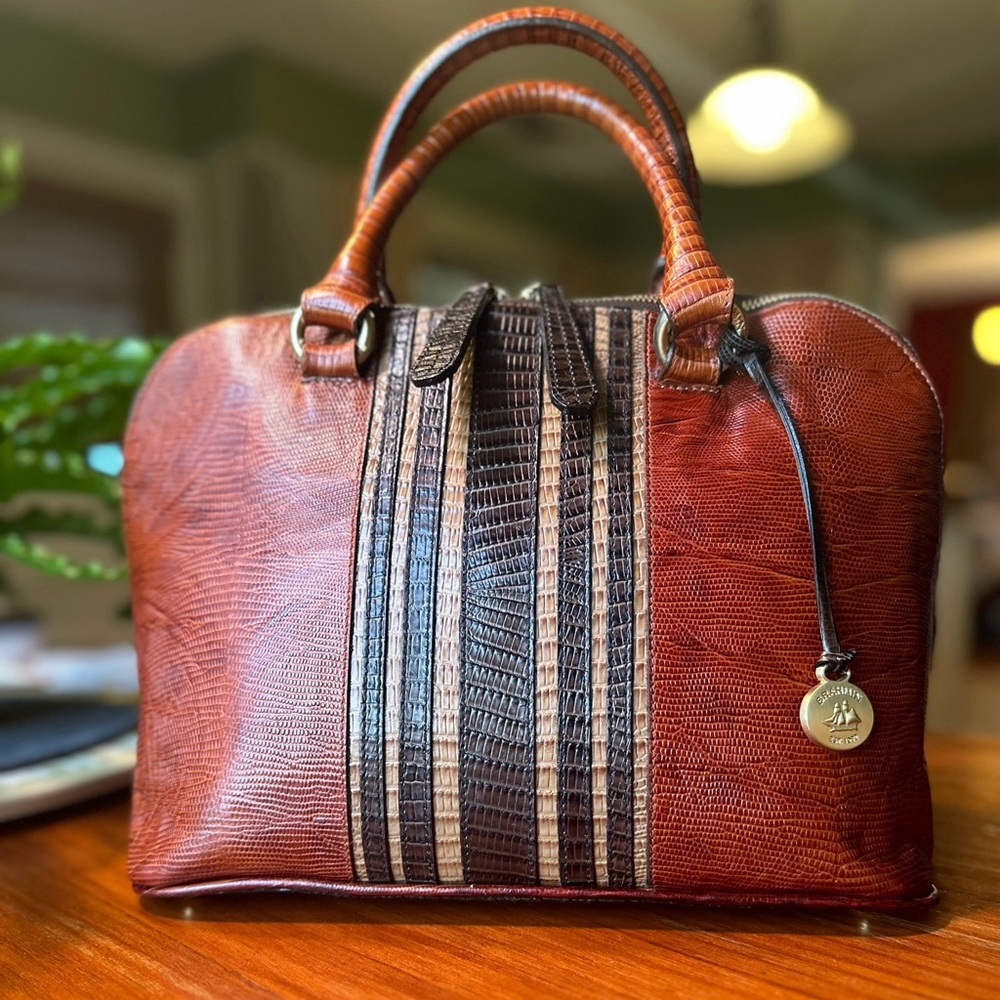 Brahmin Vivian- Cognac Vinyard